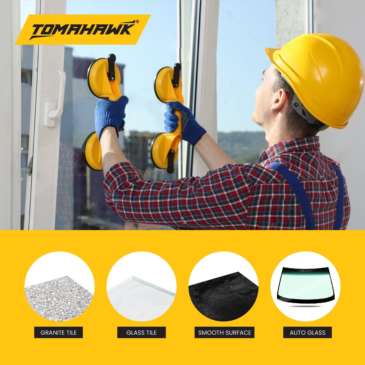 Glass Suction Cup - 2 Pads