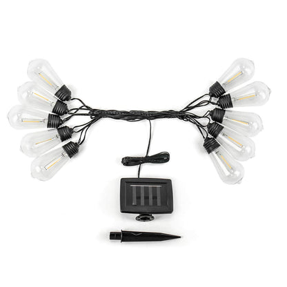 Guirlande Solaire <br> 10 Ampoule Tulipe LED