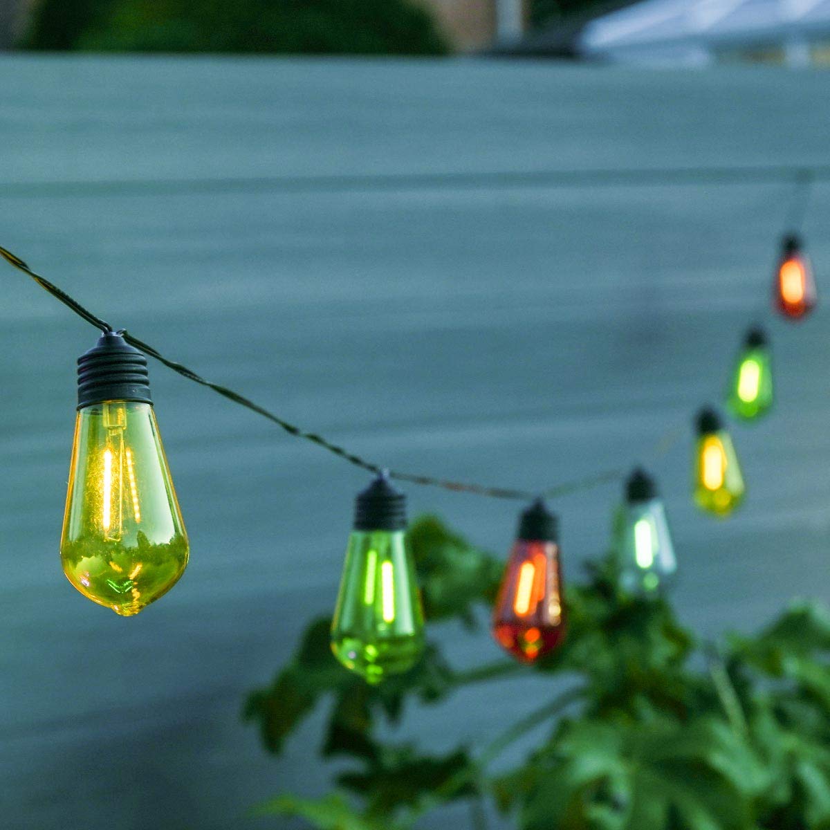 Guirlande Solaire <br> 10 Ampoule Tulipe LED