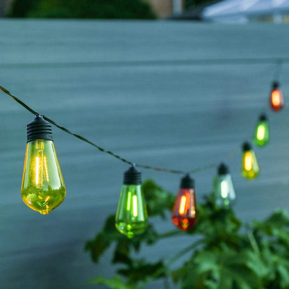 Guirlande Solaire <br> 10 Ampoule Tulipe LED