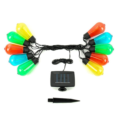 Guirlande Solaire <br> 10 Ampoule Tulipe LED
