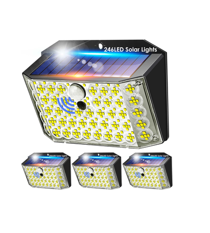 Solar Security Lights – 246 LED. Motion Sensor. Waterproof