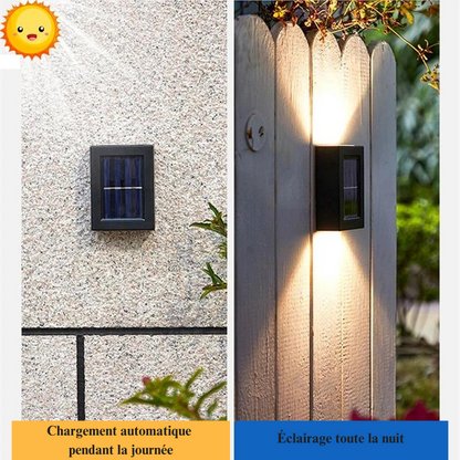 Lampe murale solaire jardin (4 PCS)