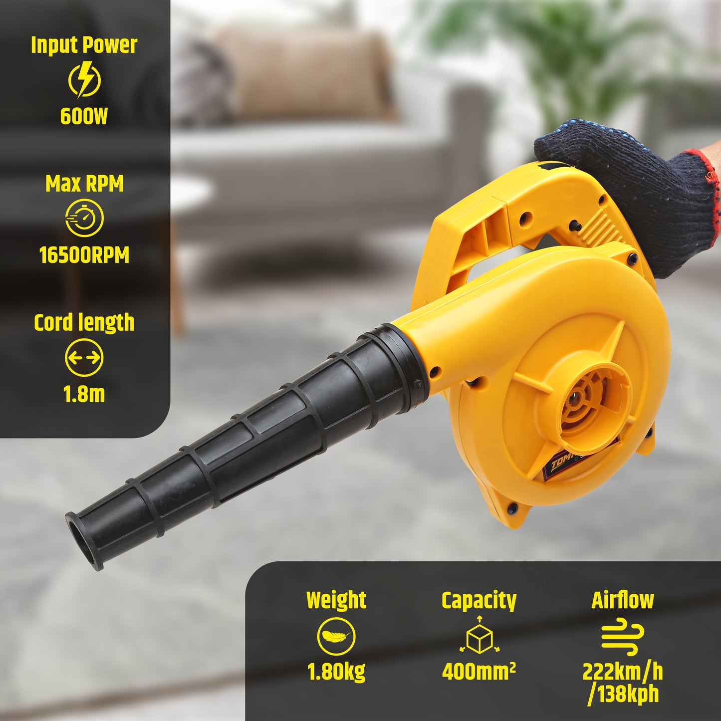 600W Variable Speed Blower VT80
