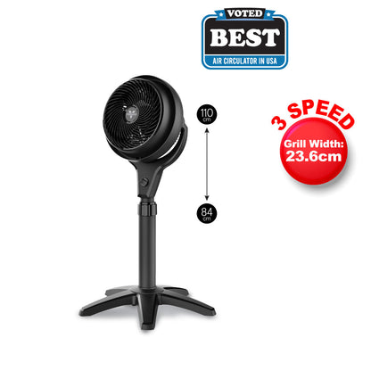 Vornado Energy Smart™ 10in Stand Air Circulator Fan. Vortex Action. Oscillation. 3-Speed (602-AN)