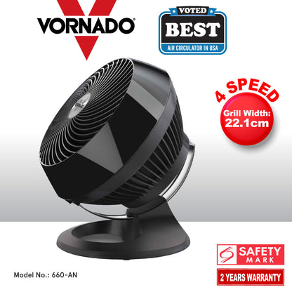 Vornado Energy Smart™ Air Circulator. Desk Fan. Portable Fan. Whole Room Air Circulator. 4 Speed (660-AN)