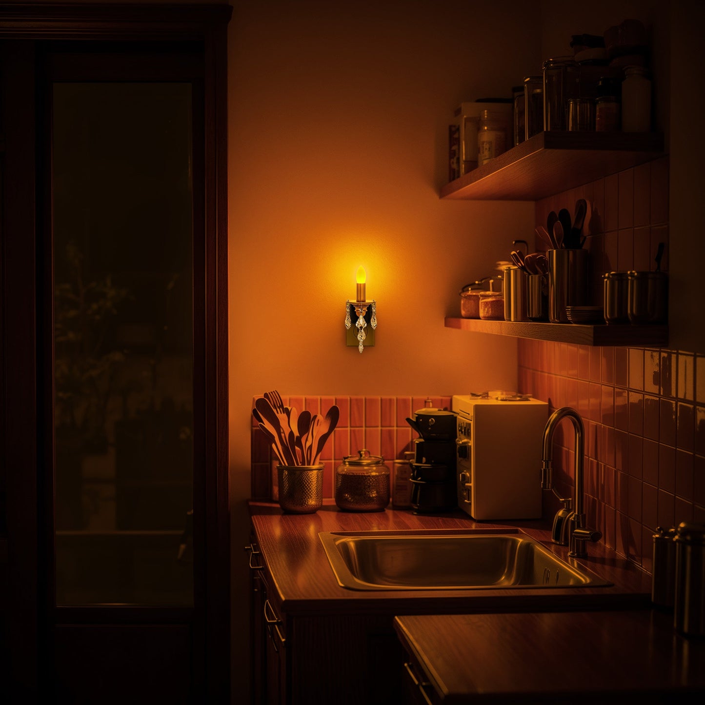 Plug-in Night Light Flameless Candle Style