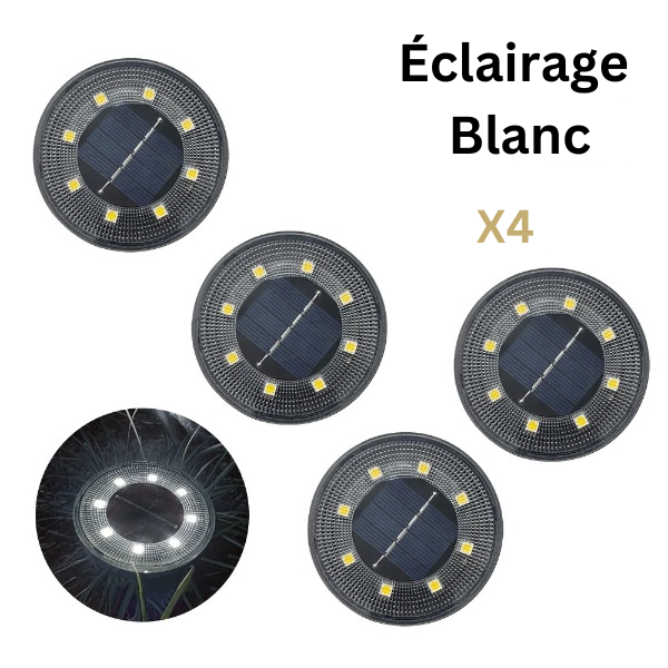 Spot solaire encastrable 8 LED