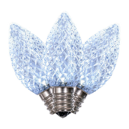 LED C7 - Transparant Faceted Bulb - Steady