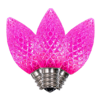 LED C7 - Transparant Faceted Bulb - Steady