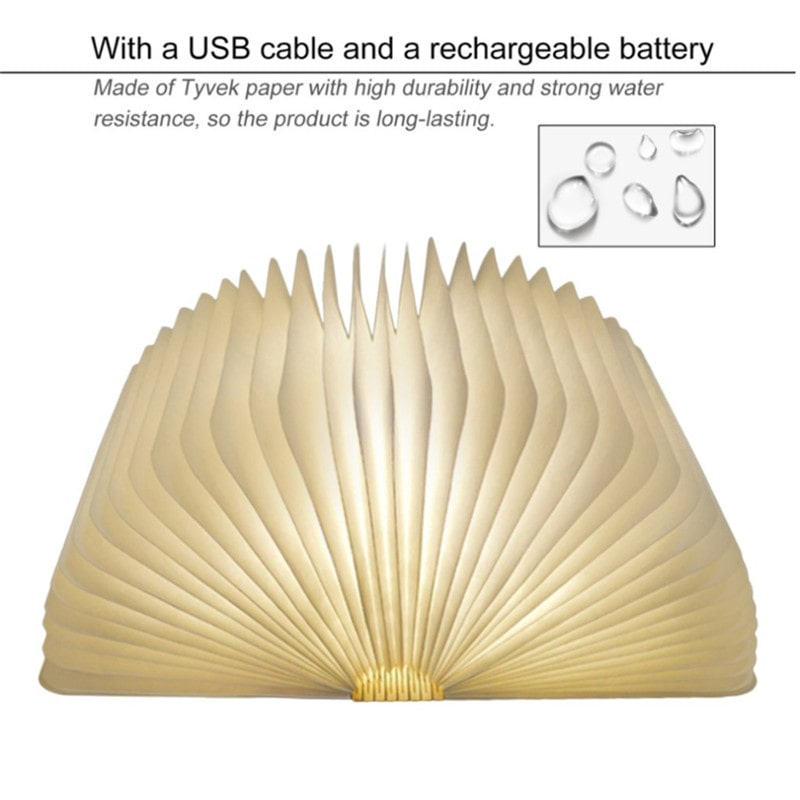 Foldable Rechargeable Magnet LED Book Lights