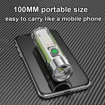 Rechargeable LED Torch Lamp with Magnet Camping COB Light Multifunction Portable