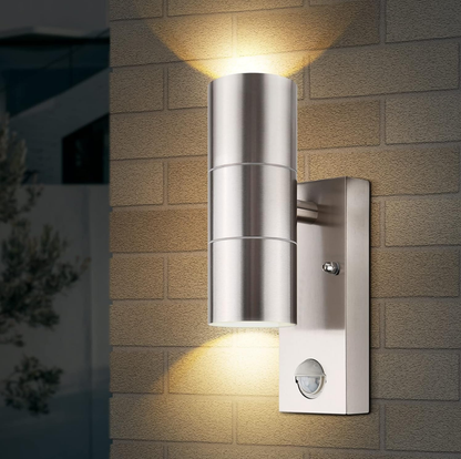 Stainless Steel Up Down Motion Sensor Wall Lights