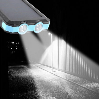 20000mAh Solar Charging Power Bank SOS Mode Portable Cell Phone Solar Charger with Dual USB Charging Ports LED Flashlight Carabiner/Compass