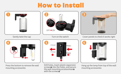 Solar Fence Lights 2-Pack