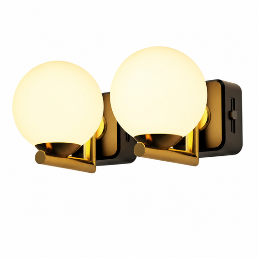 Plug-in Night Light white ball shaped lampshade