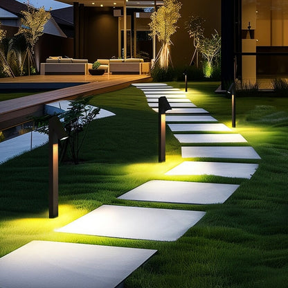 Strata Pro™ Solar Pathway / Outdoor Landscape Light | Dusk-Dawn | 500LM