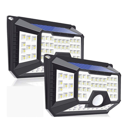 Applique Murale solaire 66 LED Détection de mouvement