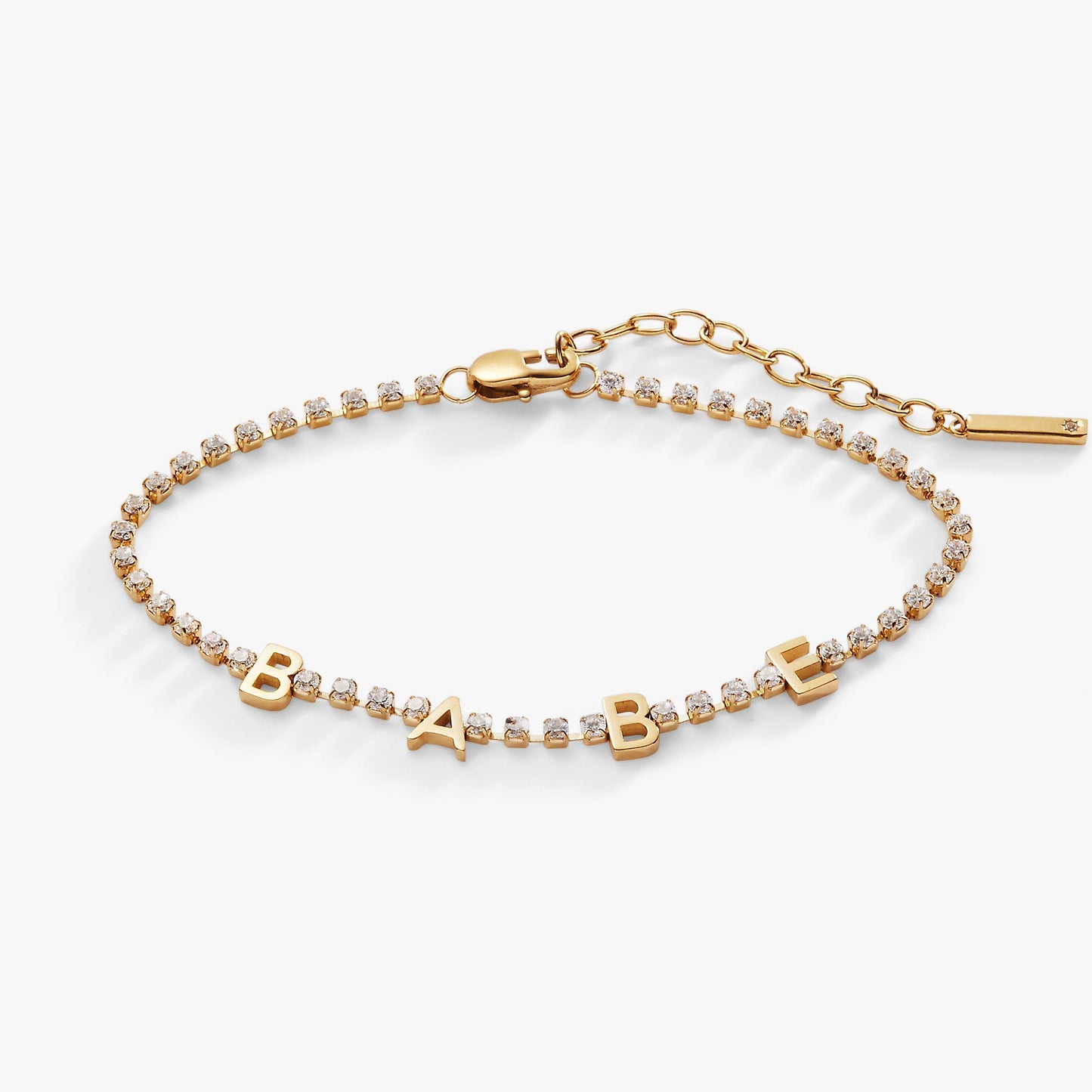 Babe Crystal Tennis Bracelet
