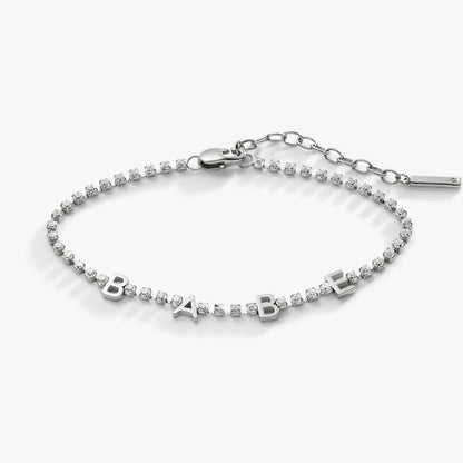 Babe Crystal Tennis Bracelet