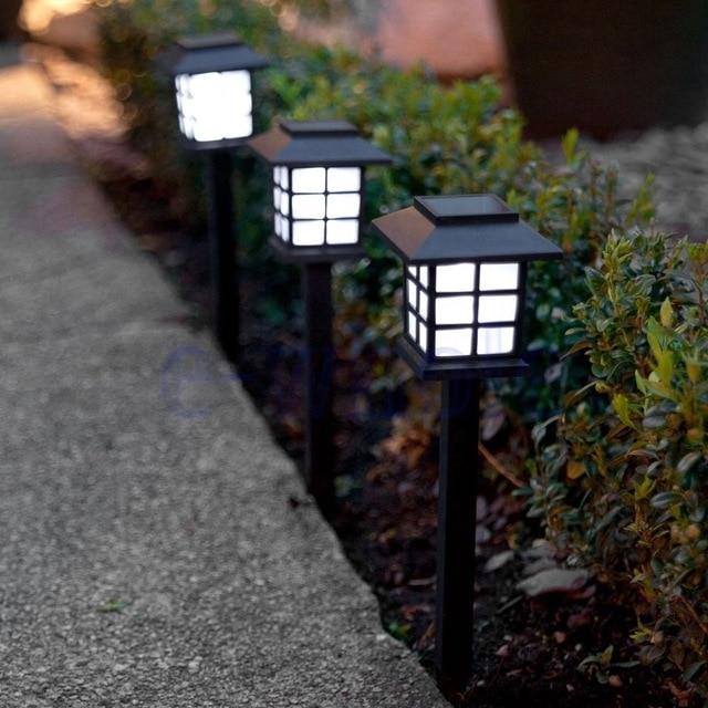 Balise Solaire Jardin <br> Rétro Noire