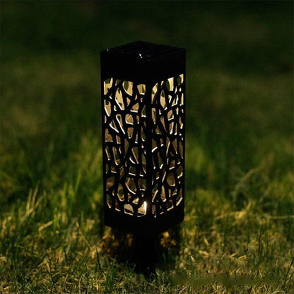 Balise solaire extérieure Lumineuse Noire
