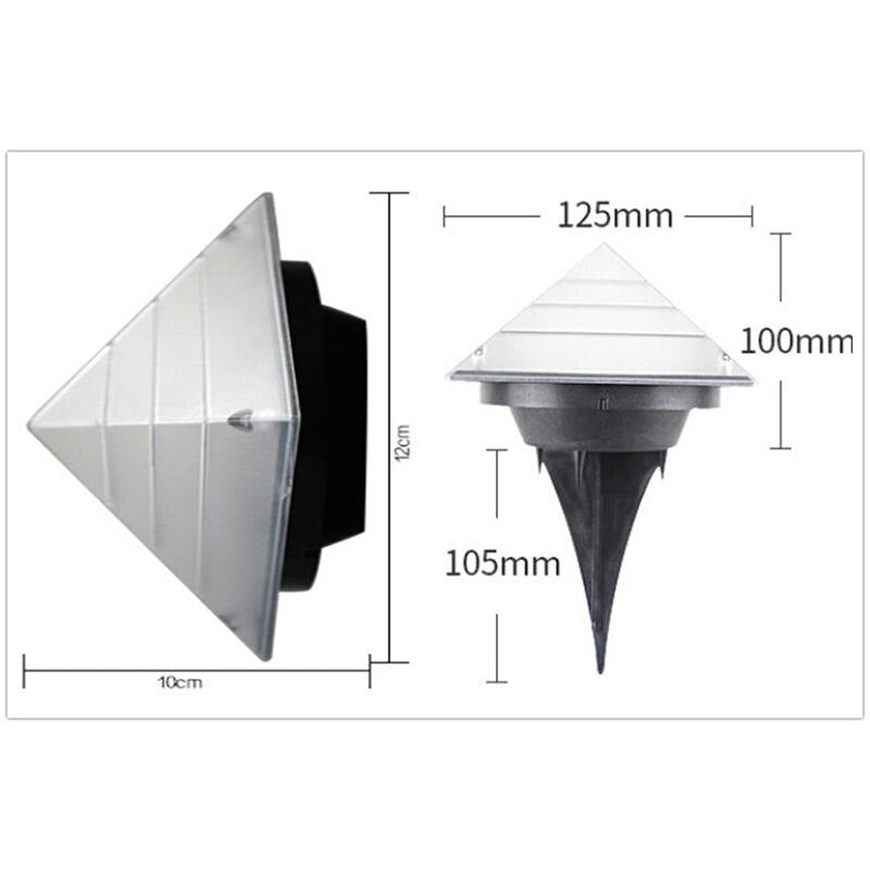 Balise solaire extérieure Pyramide de Cristal (Piquet)