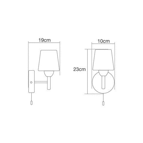 Aquarius 1 Light IP44 Bathroom Wall light
