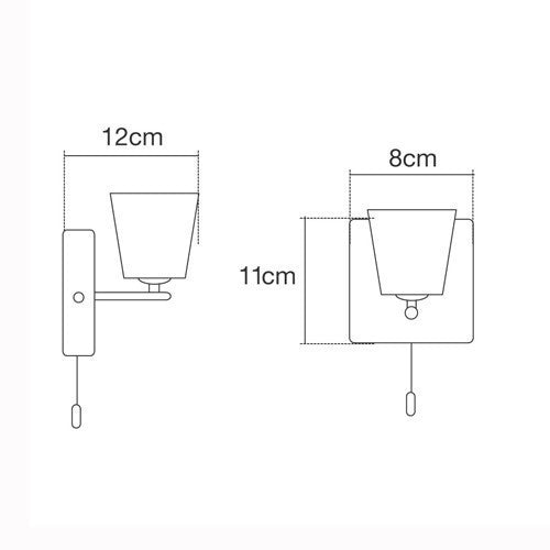 Aquila 1 Light IP44 Bathroom Wall light