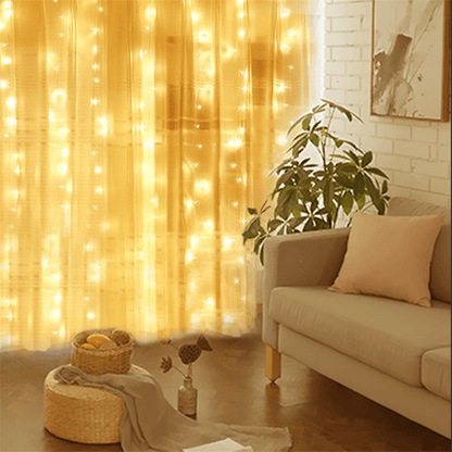 6W Dimmable Waterproof Window Curtain String Lights