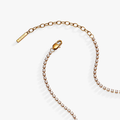 Mama Crystal Tennis Necklace