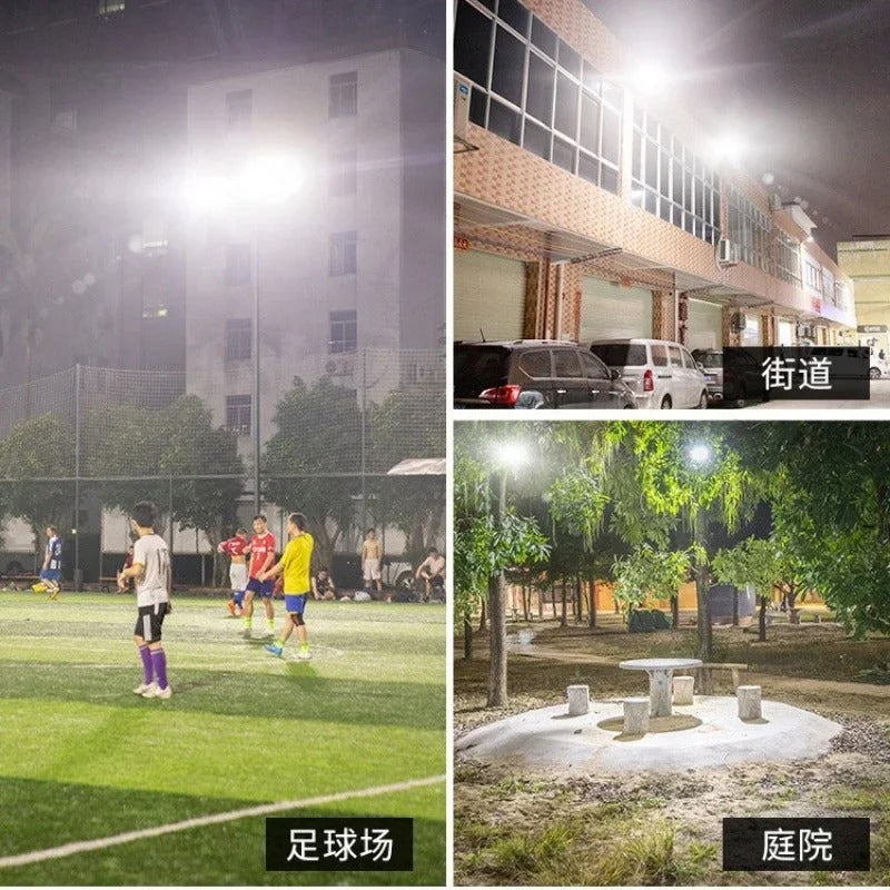 Solar LED Flood Light 100W Spotlight IP65 Waterproof with Remote Control & Adjustable for Outdoor