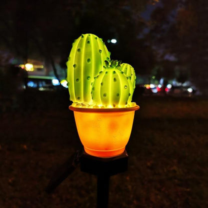 Décoration solaire jardin Cactus Lumineux