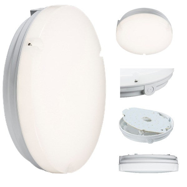 14 Watt LED IP65 Bulkhead 4000K - Emergency