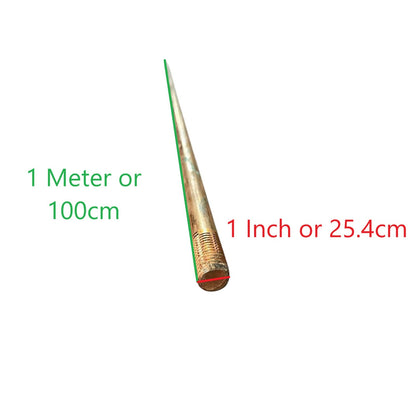 1 Meter Grounding Rod 1 Inch x 1 Meter or 26mm x 1 Meter ( Copper Plated)