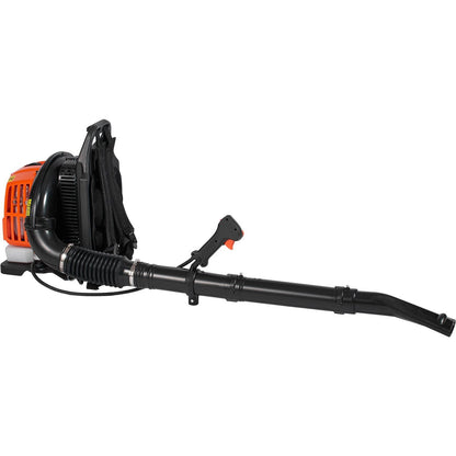 Backpack Leaf Blower. 52CC 2-Cycle Leaf Blower with 1.37L Fuel Tank. 480CFM Air Volume 175MPH Speed. Ideal for Lawn Care. Leaf Cleaning. and Snow Removal