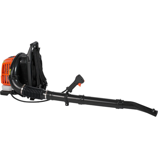 Backpack Leaf Blower. 52CC 2-Cycle Leaf Blower with 1.37L Fuel Tank. 480CFM Air Volume 175MPH Speed. Ideal for Lawn Care. Leaf Cleaning. and Snow Removal