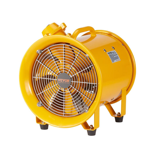 Portable Ventilator. 12 Heavy Duty Cylinder Fan. 550W Strong Shop Exhaust Fan 2500CFM. 9.8ft Power Cord (No charging head). Industrial Utility Blower for Sucking Dust. Smoke Home/Workplace