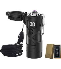 Waterproof Electric Lighter With LED Flashlight