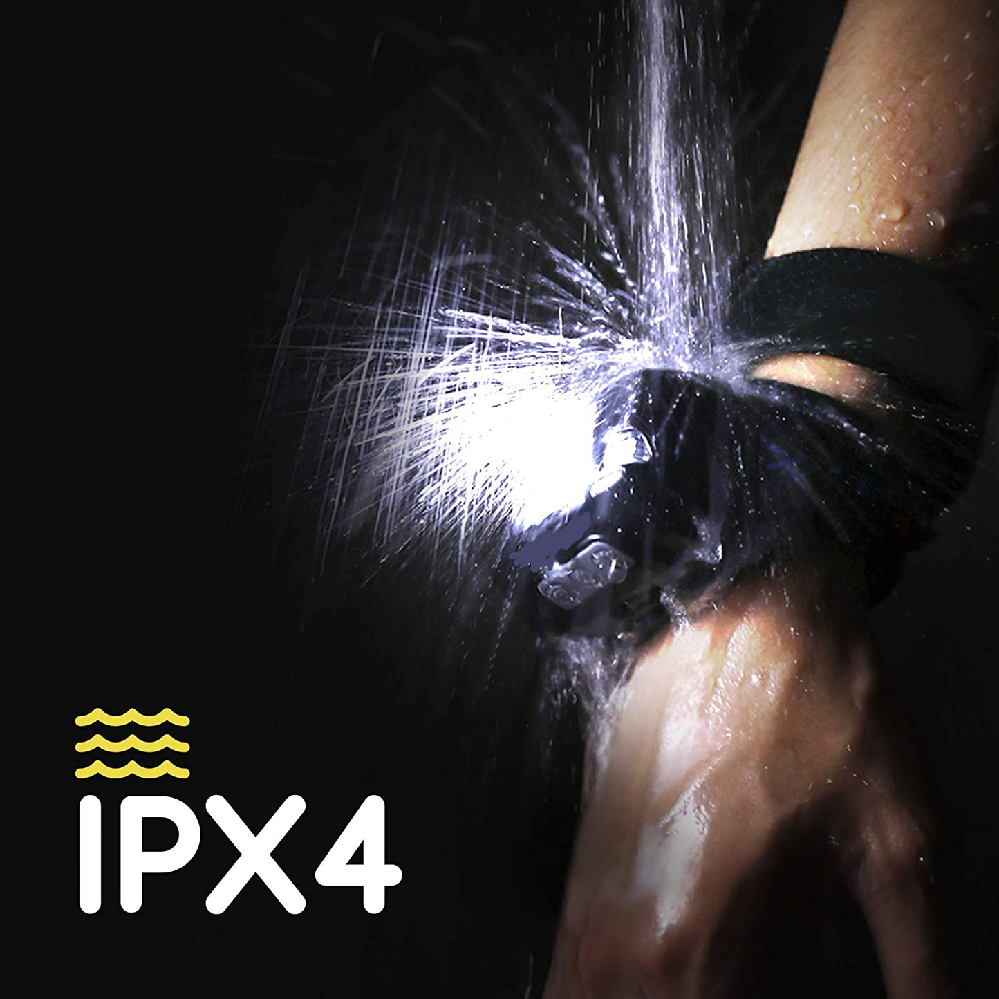 Rechargeable Head Torch - 220 Lumens. 150m Vision. 30 Hour Battery - Waterproof Best Rechargeable Head Torch for Work