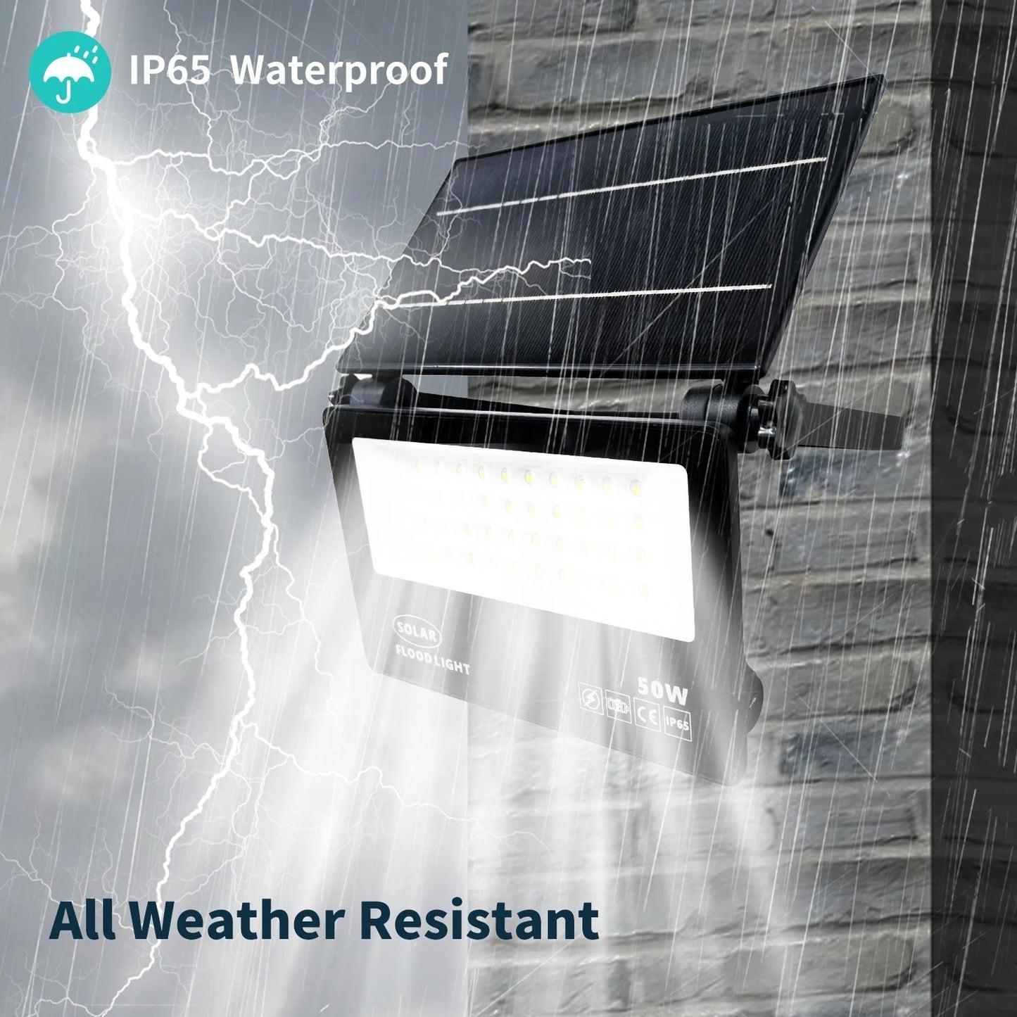 Solar Flood Light.mSolar Powered Spotlight Outdoor Waterproof Street Light Adjustable