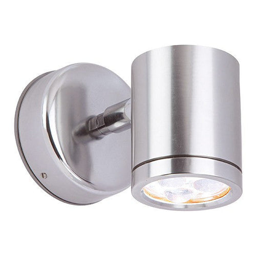 Odessa 3 Watt IP44 Cool White (6000K) LED Brushed Aluminium Wall Light