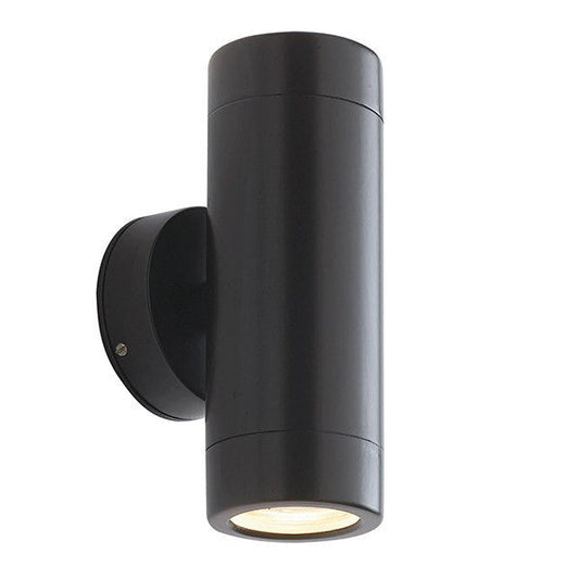 Odyssey 2 x 35 Watt GU10 IP44 Matt Black Up/Down Wall Light