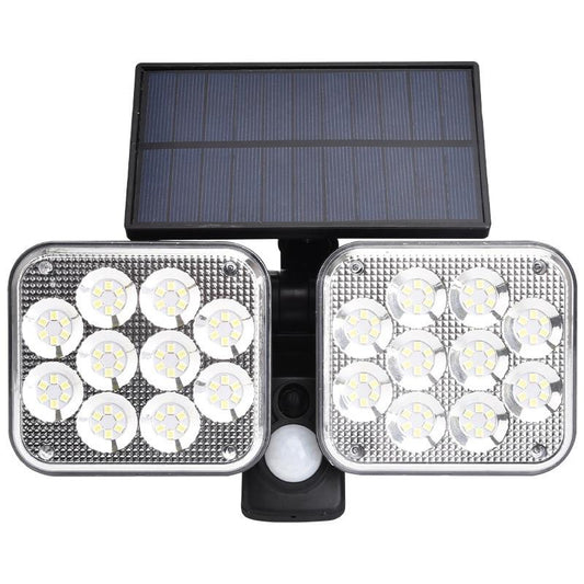 Lampe solaire jardin Double projecteur puissant (120LED)