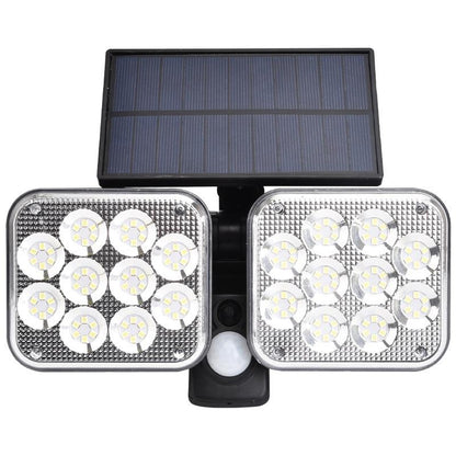 Lampe solaire jardin Double projecteur puissant (120LED)