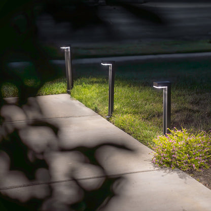 German Osram Pro-Line Bollard Solar Lights® V4 | 100LM | Aluminum / Glass | 2-Pack