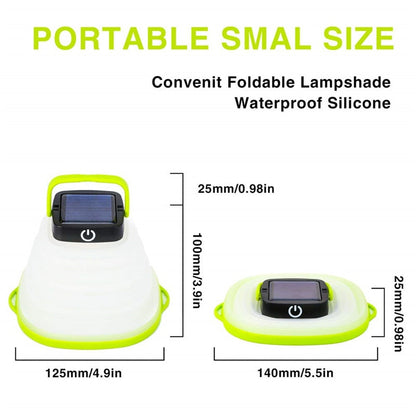 Bowl-shape Collapsible Solar Lantern Camping Lights