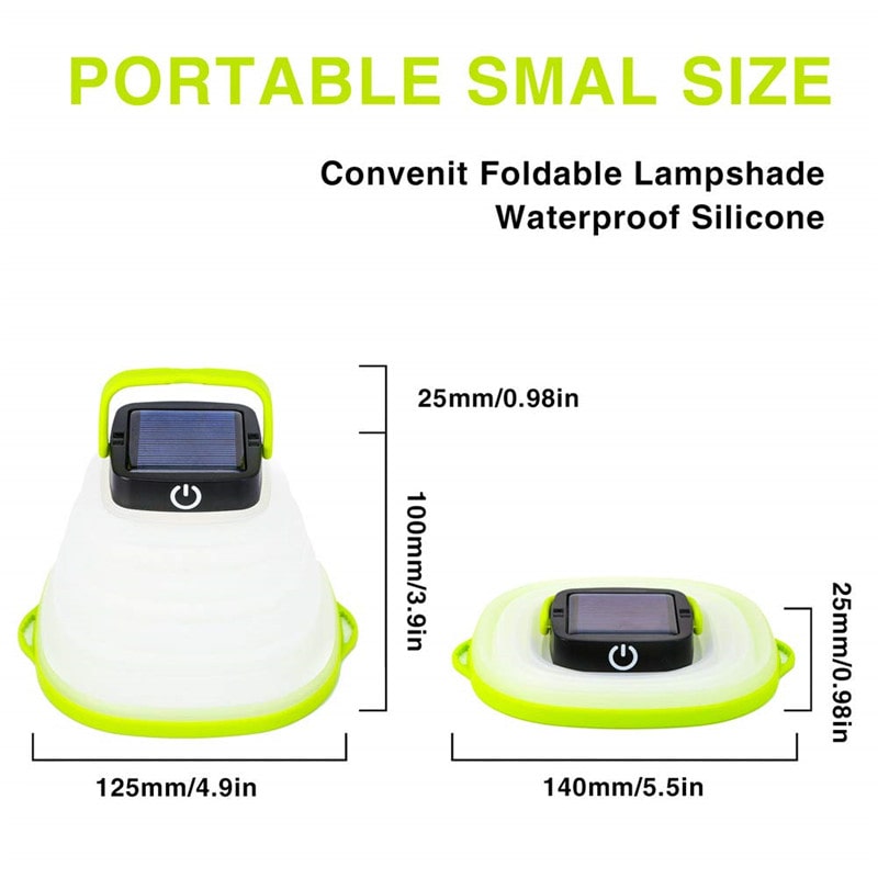 Bowl-shape Collapsible Solar Lantern Camping Lights