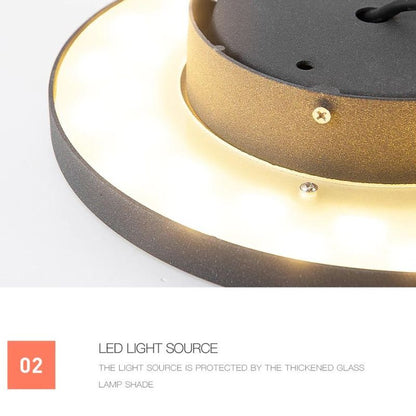 Lampe solaire design Plaque de luxe pour jardin (Alu)