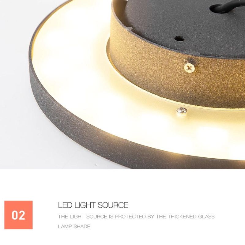 Lampe solaire design Plaque de luxe pour jardin (Alu)